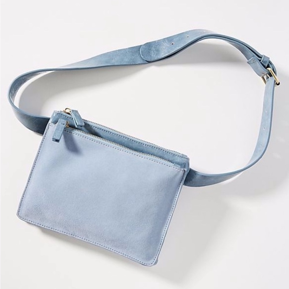 Anthropologie Blue Caya Convertible Belt Bag